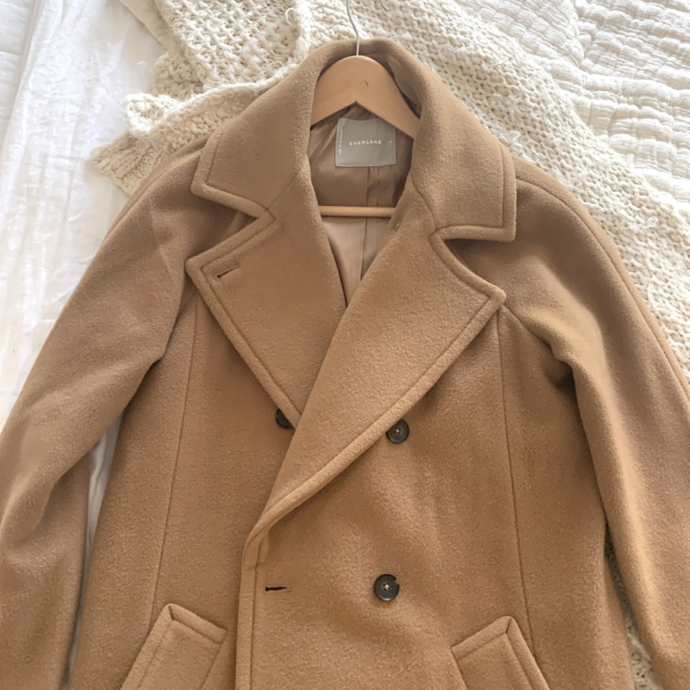 Everlane long wool winter overcoat